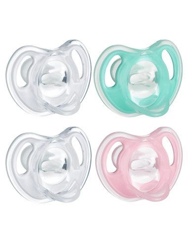 Chupete de Silicona Tommee Tippee 0-6 Meses Paquete de 4