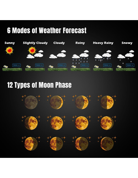 Estación Meteorológica Raddy UV-6 con Pantalla de 6" y Sensor Exterior