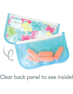 Bolsas Reutilizables para Snacks Green Sprouts 2 Piezas Aqua 2