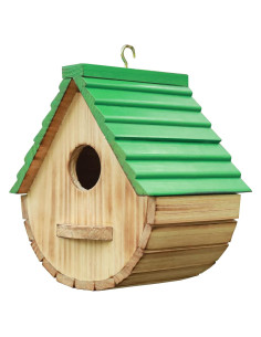 Casa de Aves Colgante de Madera STARSWR 17.5x15x19.8 cm