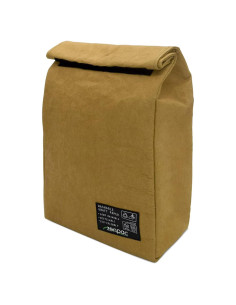 Bolsa de Almuerzo Aislada ZENPAC Marrón 6L Impermeable 21.6x11.4x30.5cm