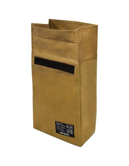 Bolsa de Almuerzo Aislada ZENPAC Marrón 6L Impermeable 21.6x11.4x30.5cm