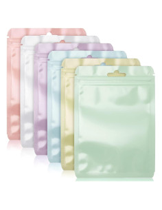 Bolsas Reutilizables Zonon 120 Pcs 10.2x15.2 cm Color Pastel