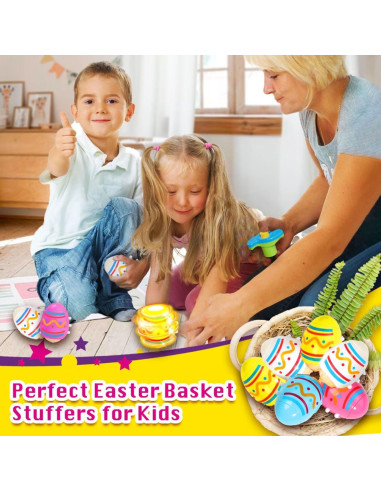 6 Paquetes de Trompos Iluminados y Musicales Dekwell para Niños