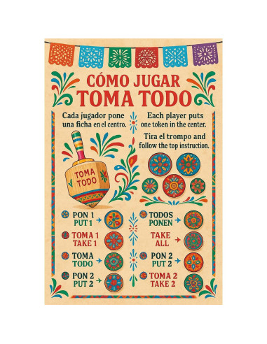 Trompo Pirinola Tomo Todo Novedades Cari - Juego de Fiesta