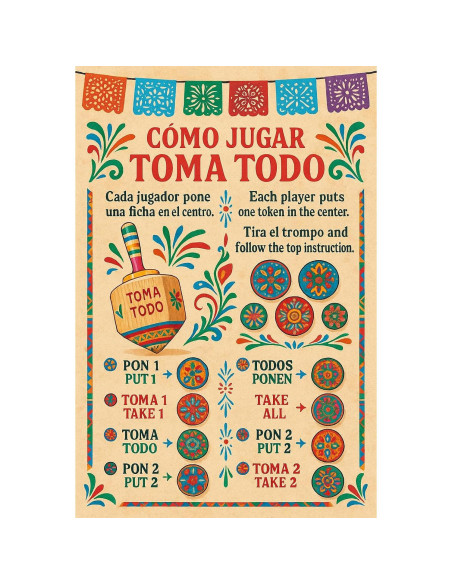 Trompo Pirinola Tomo Todo Novedades Cari - Juego de Fiesta