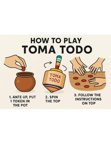 Trompo Pirinola Tomo Todo Novedades Cari - Juego de Fiesta