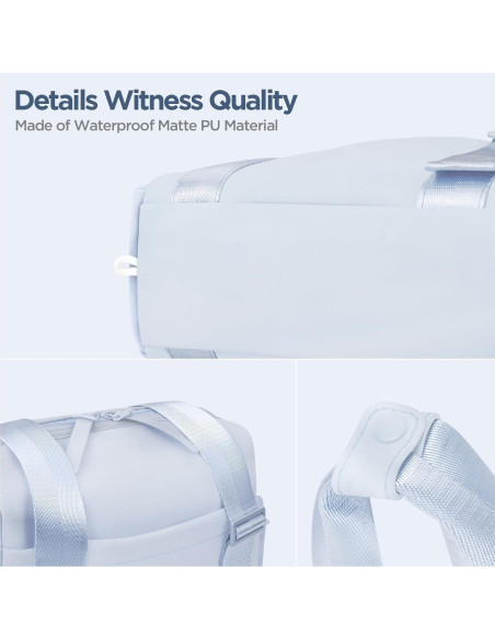 Mini Bolsa de Gimnasio Cysiyu para Mujeres 35.5x10.2cm Plata