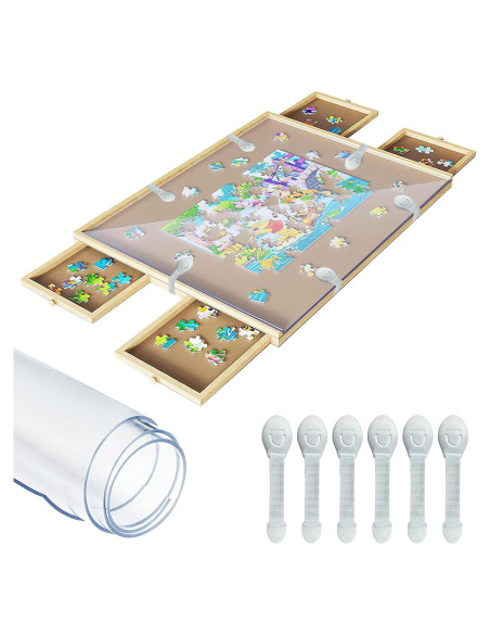 Cubierta para mesa de rompecabezas BOUTICOL 86x66 cm 2 unidades