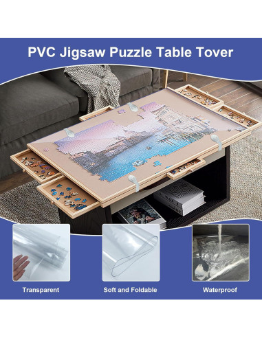 Cubierta para mesa de rompecabezas BOUTICOL 86x66 cm 2 unidades