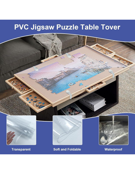 Cubierta para mesa de rompecabezas BOUTICOL 86x66 cm 2 unidades