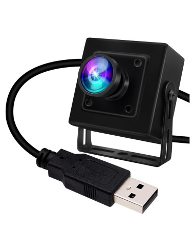 Cámara USB 4K IEights con lente gran angular 3.6mm