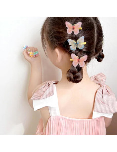 30 Clips de Pelo Mariposa Coloridos Jaczora - Accesorios de Moda 2