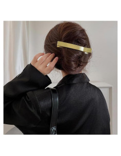 Pinza de Pelo Cocodrilo Dorada TUCEWP 12.2 cm Fuerte Sujeción