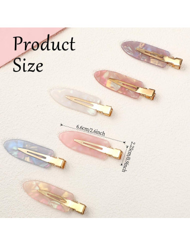 Paquete de 12 Clips para el Cabello Sin Dobleces Xthrotsenk