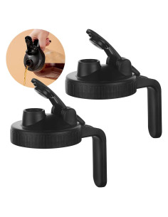 Tapa de vertedor FyndraX para frascos Mason de boca ancha - 2 unidades