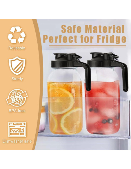 Tapa de vertedor FyndraX para frascos Mason de boca ancha - 2 unidades