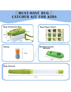 Aspiradora de Insectos Recargable Qingyou para Niños 3-12 Años 2