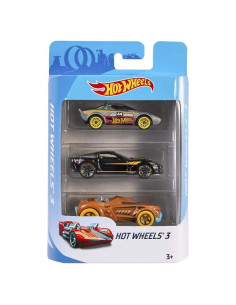 Hot Wheels 3 Pack de Autos Básicos Mattel - Vehículos de Metal