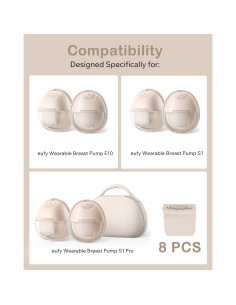 Tapa de Repuesto para Válvula Extractor de Leche eufy E10/S1/S1 Pro - 8 Pcs 2