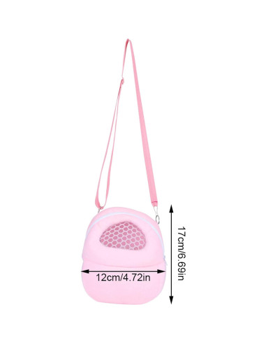 Bolsa Transportadora para Cobayas Tiiyee Rosa Transpirable