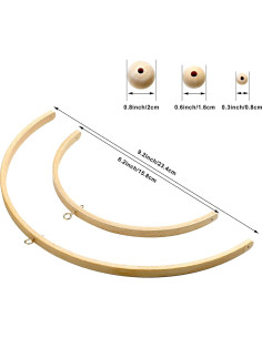 Móvil de Cuna Tatuo Campana de Viento de Madera DIY 2