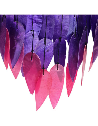 Campanas de Viento Bellaa 24483 Rosa Púrpura 43.2 cm