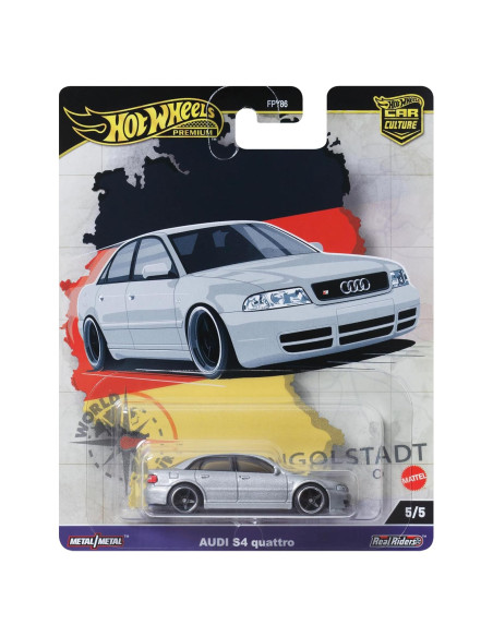 Coche de Juguete Hot Wheels Premium Audi S4 Quattro 1:64 Coche de Juguete Hot Wheels Premium Audi S4 Quattro 1:64