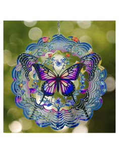 Móvil de Mariposas 3D Eandisom 30.48 cm Decoración Jardín