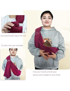 Bolsa de Transporte para Cobayas Tinkare con Correa Ajustable 2