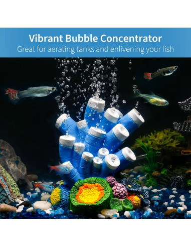 Adorno de Acuario Uniclife con Burbujeador y Piedra de Aire