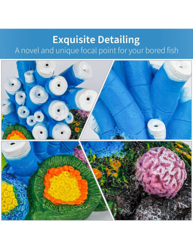 Adorno de Acuario Uniclife con Burbujeador y Piedra de Aire