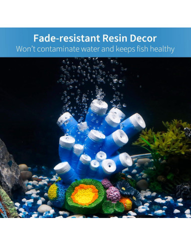 Adorno de Acuario Uniclife con Burbujeador y Piedra de Aire