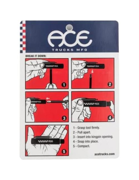 Herramienta de Skate Ace Trucks MFG Classic - Acero - Compacta Herramienta de Skate Ace Trucks MFG Classic - Acero - Compacta