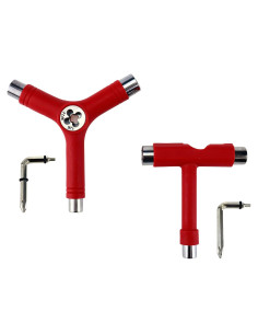 Herramienta de Skate KUMGROT T-tool y Y-tool Rojo Multifuncional