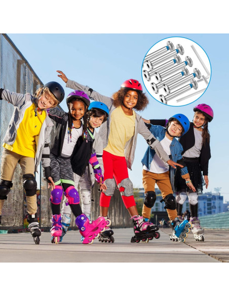 20 Tornillos de Rueda de Patín Inline Hotop + 2 Herramientas