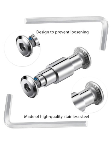 20 Tornillos de Rueda de Patín Inline Hotop + 2 Herramientas