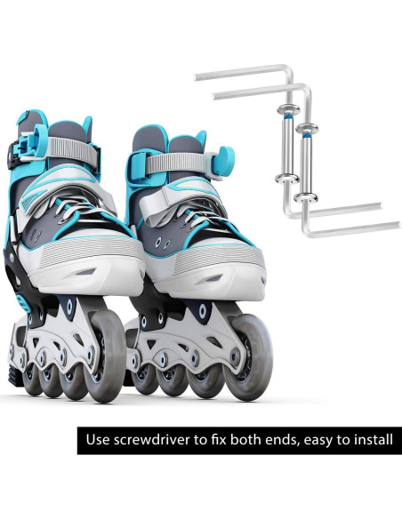 20 Tornillos de Rueda de Patín Inline Hotop + 2 Herramientas