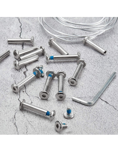 20 Tornillos de Rueda de Patín Inline Hotop + 2 Herramientas