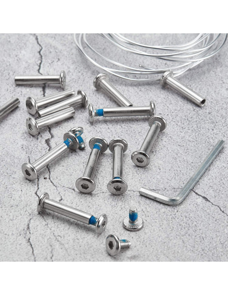 20 Tornillos de Rueda de Patín Inline Hotop + 2 Herramientas