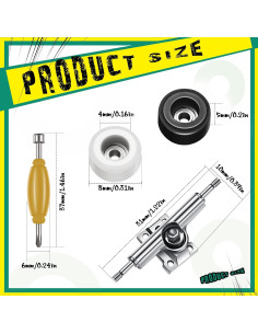 Conjunto de Herramientas para Fingerboard Zhehao 16 Pcs 2