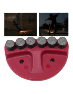 Placa de Chispas para Skateboard Qryxalith R-01 Roja