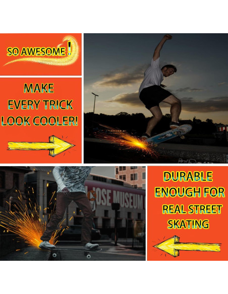 Placa de Chispas para Skateboard Qryxalith R-01 Roja