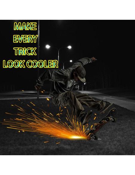 Placa de Chispas para Skateboard Qryxalith R-01 Roja