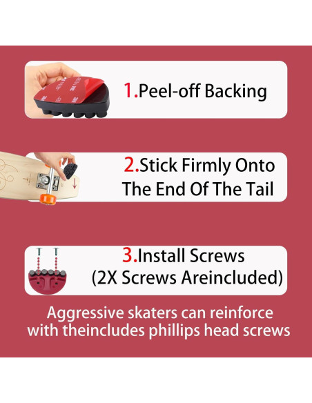 Placa de Chispas para Skateboard Qryxalith R-01 Roja