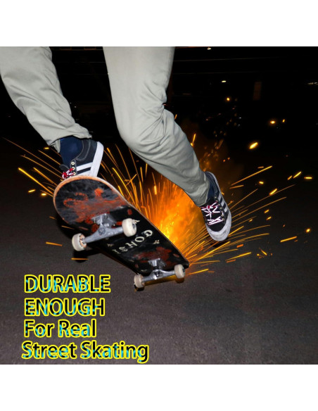 Placa de Chispas para Skateboard Qryxalith R-01 Roja