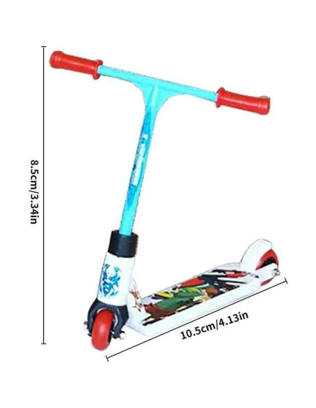 Mini Scooter de Dedo Labriciyon Rojo 7.62 cm para Ejercicio