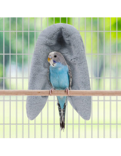 Manta Acogedora para Aves Wontee - Casa Nido Mediana Gris 2