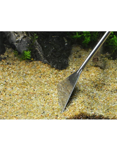 Espátula Acuática Utoolmart de Acero Inoxidable 32x6.5cm