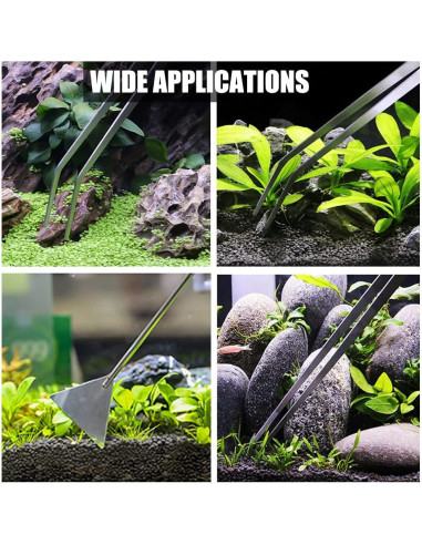 Espátula Acuática Utoolmart de Acero Inoxidable 32x6.5cm